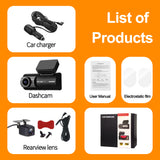 Dash X X7 Pro 4K Front + 2K Rear Dual Dashcam | 170° Wide Angle | WiFi App Control | Night Vision | G-Sensor | Loop Recording | 24H Parking Monitor | Supports 256GB