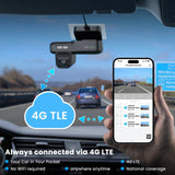 Dash X YBox 4G LTE Smart Dash Cam | Cloud Connected Car Security Camera | Live View Anywhere | Two-Way Voice Talk | Parking Monitoring | GPS Tracking | Night Vision | Mobile App Control