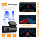 Dash X X7 Pro 4K Front + 2K Rear Dual Dashcam | 170° Wide Angle | WiFi App Control | Night Vision | G-Sensor | Loop Recording | 24H Parking Monitor | Supports 256GB