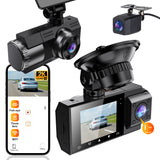 Dash X X11 Ultra 2K Front + 1080P Rear + 1080P Cabin Triple Lens Dashcam | 180° Fisheye Cabin | Night Vision | WiFi App | G-Sensor | Loop Recording | 24H Parking Monitor | 256 GB Support