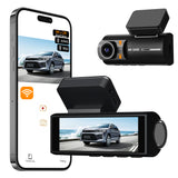 Dash X X7 Pro 4K Front + 2K Rear Dual Dashcam | 170° Wide Angle | WiFi App Control | Night Vision | G-Sensor | Loop Recording | 24H Parking Monitor | Supports 256GB